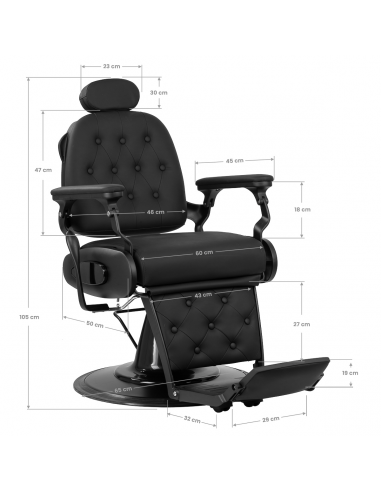 Gabbiano Fotel barberski Francesco...