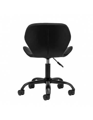 Taboret kosmetyczny QS-06B czarno czarny