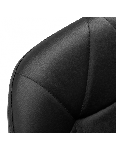 Taboret kosmetyczny QS-06B czarno czarny