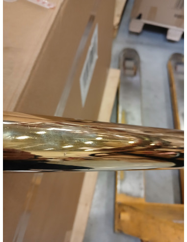 Taboret kosmetyczny H5 złoto biały