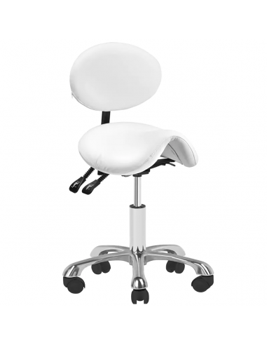 Taboret kosmetyczny 1025 biały Giovanni