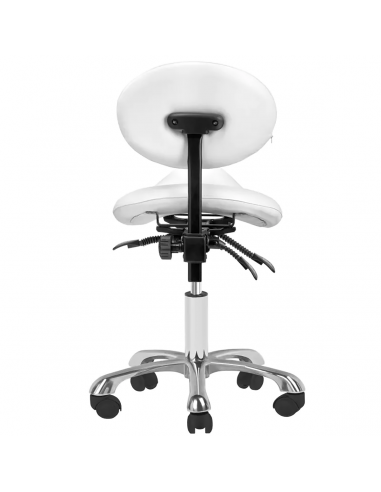 Taboret kosmetyczny 1025 biały Giovanni
