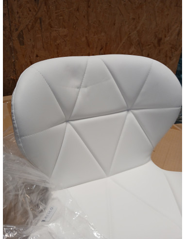 Taboret kosmetyczny QS-06G złoto biały