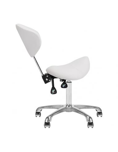 Taboret kosmetyczny 1004 Giovanni biały