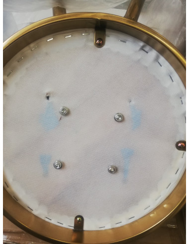 Taboret kosmetyczny Gold AM-830 Biały