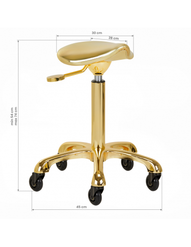 Gabbiano taboret Fine Gold Roll Speed
