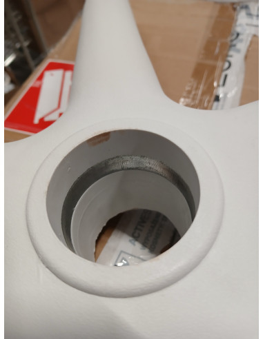 Taboret kosmetyczny AM-303-2 biały