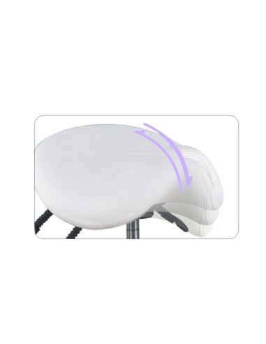 Taboret kosmetyczny 1025 biały Giovanni