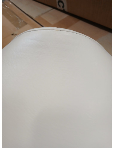 Taboret kosmetyczny 6001-G złoto - biały