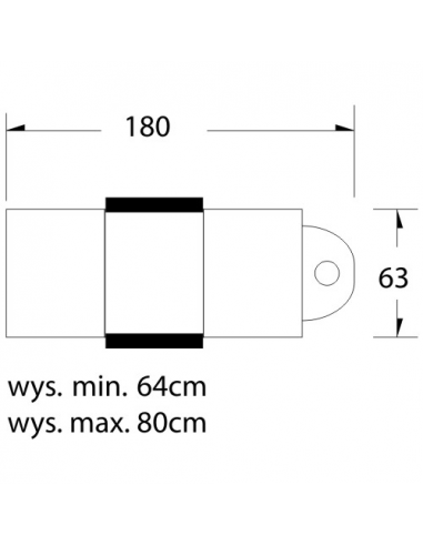 Fotel kosmetyczny hyd. A 210 czarny