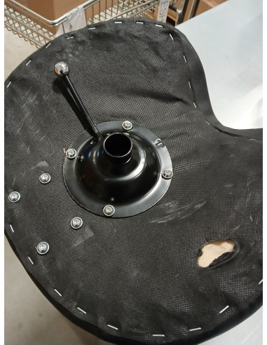 Taboret kosmetyczny 6001 czarny