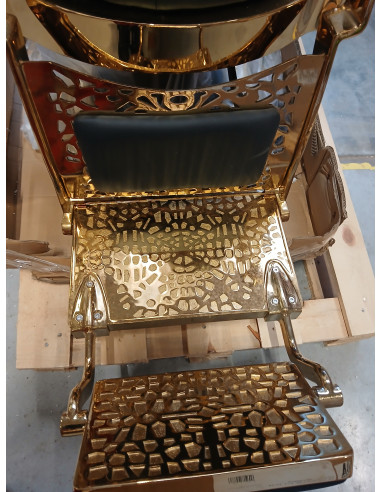 Gabbiano fotel barberski Giulio Gold...
