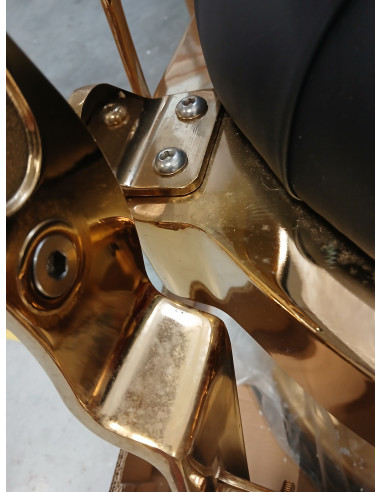 Gabbiano fotel barberski Giulio Gold...