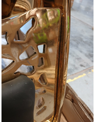 Gabbiano fotel barberski Giulio Gold...