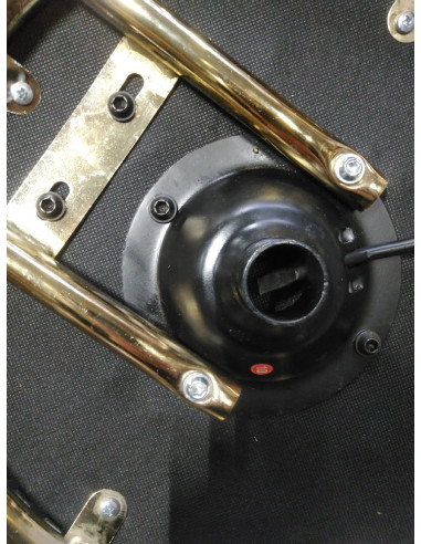 Taboret kosmetyczny Gold AM-961 biały