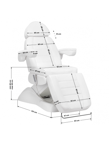 Fotel kosmetyczny elektr. Lux 4M...
