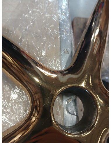 Taboret kosmetyczny Gold AM-961 biały