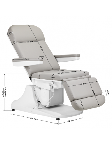 Fotel kosmetyczny elektr. Azzurro 891...