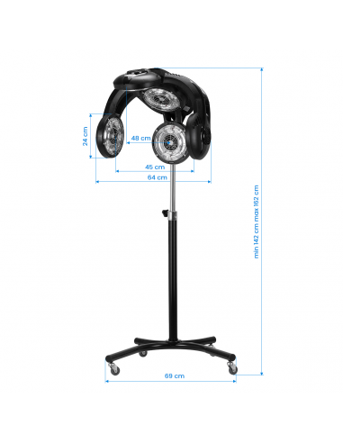 Gabbiano infrazon stojący GL-505S czarny
