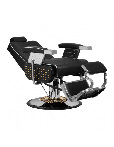 Gabbiano fotel barberski Livio czarny