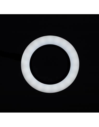 Lampka lupa led snake ring na biurko...