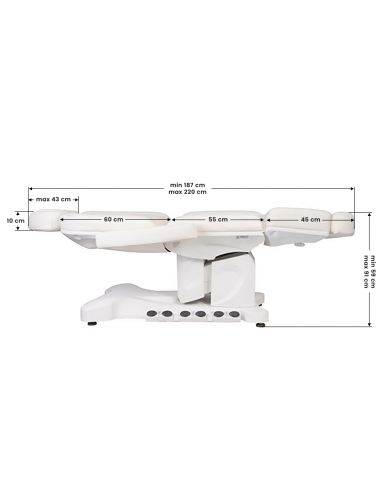 Fotel kosmetyczny elektryczny Azzurro...