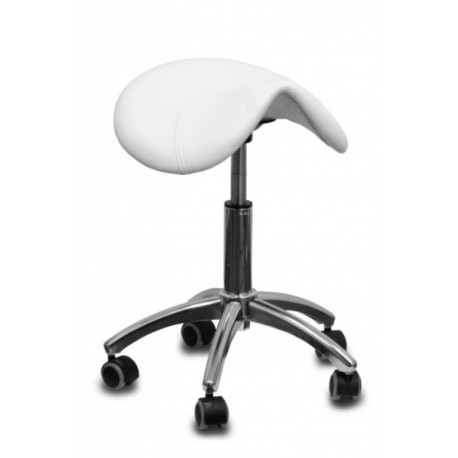 Taboret kosmetyczny AM-302 biały