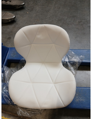 Taboret kosmetyczny QS-06B czarno biały