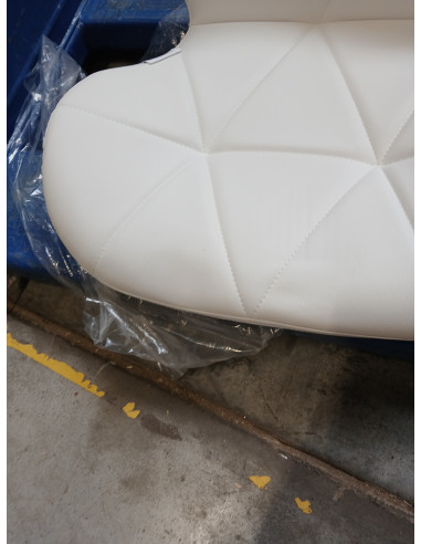 Taboret kosmetyczny QS-06B czarno biały