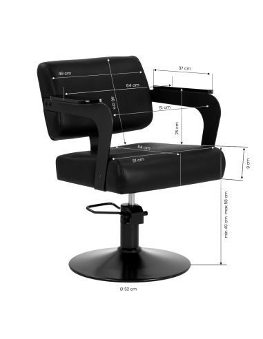 Fotel fryzjerski Hair System Jet Noir...