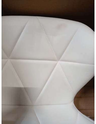 Taboret kosmetyczny QS-06 biały