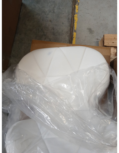 Taboret kosmetyczny QS-06 biały