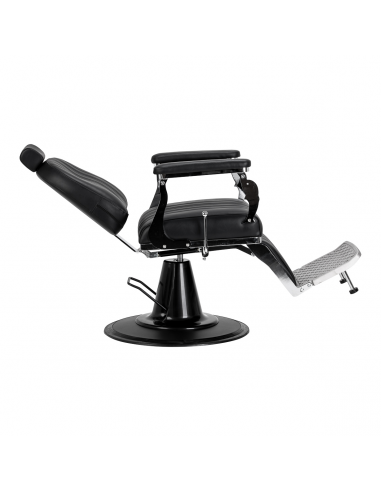 Fotel barberski Gabbiano Elias czarny