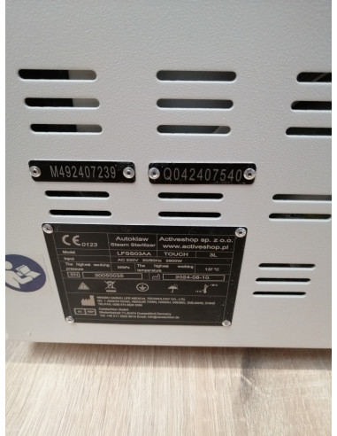 Lafomed autoklaw LFSS03AA Touch z...