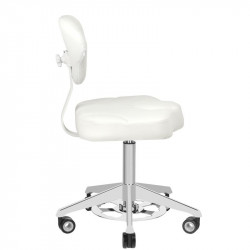 TABORET KOSMETYCZNY AZZURRO 156F BUMP-UP BIAŁY 2