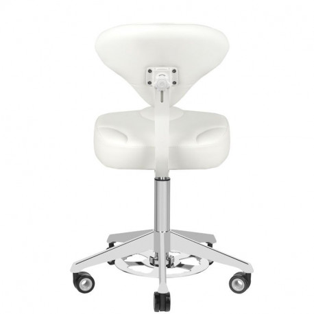 TABORET KOSMETYCZNY AZZURRO 156F BUMP-UP BIAŁY