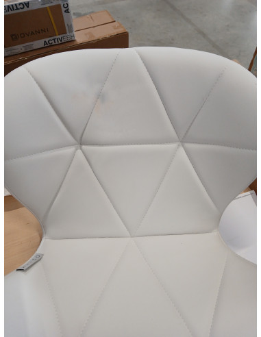 Taboret kosmetyczny QS-06 biały