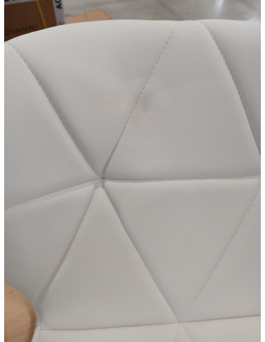 Taboret kosmetyczny QS-06 biały