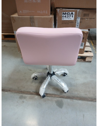 Krzesło kosmetyczne A-529 Jasny-Róż