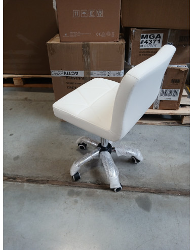 Krzesło kosmetyczne A-529 Białe