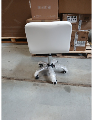 Krzesło kosmetyczne A-529 Białe