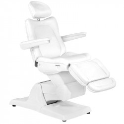 FOTEL KOSMETYCZNY ELEKTR. AZZURRO 870 3 SILN. BIAŁY