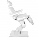 FOTEL KOSMETYCZNY ELEKTR. AZZURRO 870 3 SILN. BIAŁY