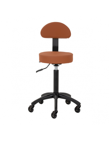 Taboret fryzjerski Gabbiano D026 brązowy