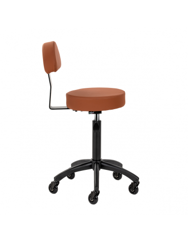 Taboret fryzjerski Gabbiano D026 brązowy