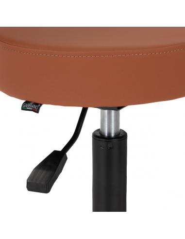 Taboret fryzjerski Gabbiano D026 brązowy