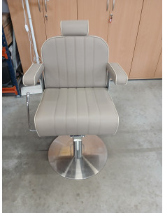 Fotel barberski Gasparo beżowy