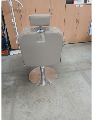 Fotel barberski Gasparo beżowy