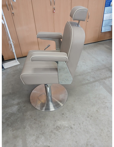 Fotel barberski Gasparo beżowy