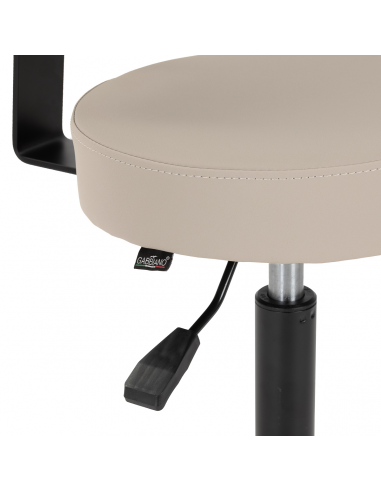 Taboret fryzjerski Gabbiano D026 beżowy